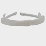 Riley Headband in Velvet | White