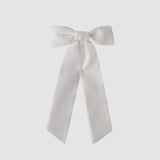 Zoe White Velvet Bow | hair accessories for brides