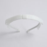 white velvet bow headband for women long tail velvet ribbon headband