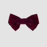 Wine red velvet Kayla hair bow