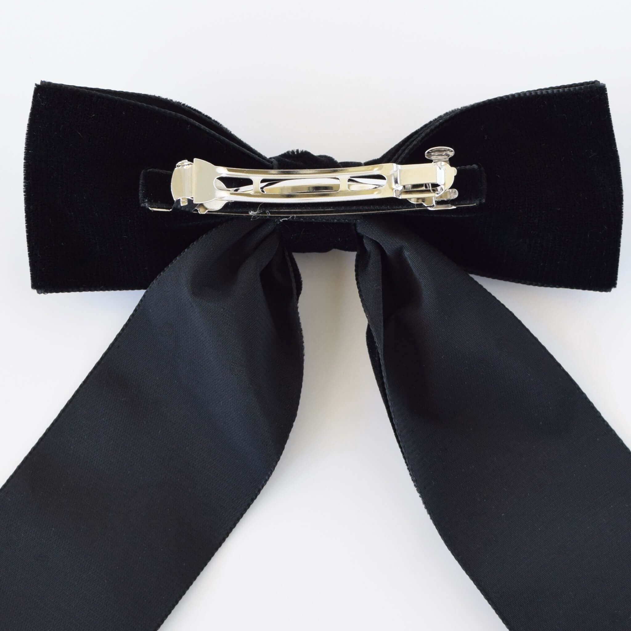 Zoe Velvet Bow Black