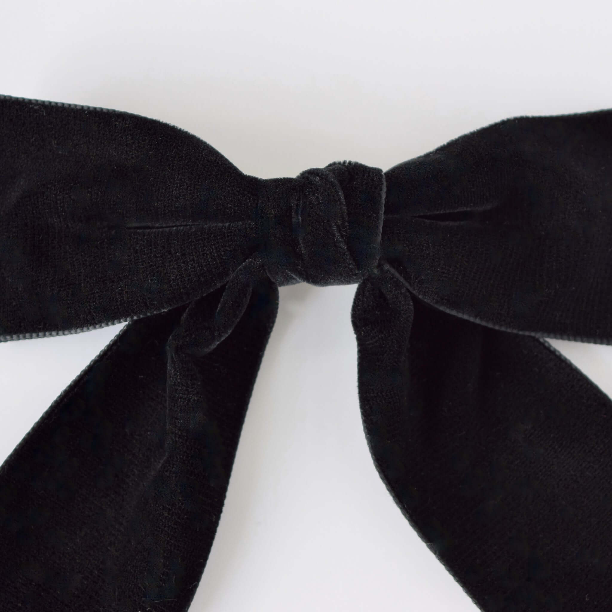 Zoe Velvet Bow Black