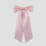 Zoe satin bow in light pink