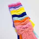 womens velvet hair bow spring summer color options