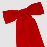 Zoe Velvet Bow | Red