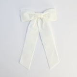 white womens velvet hair bow long tail style